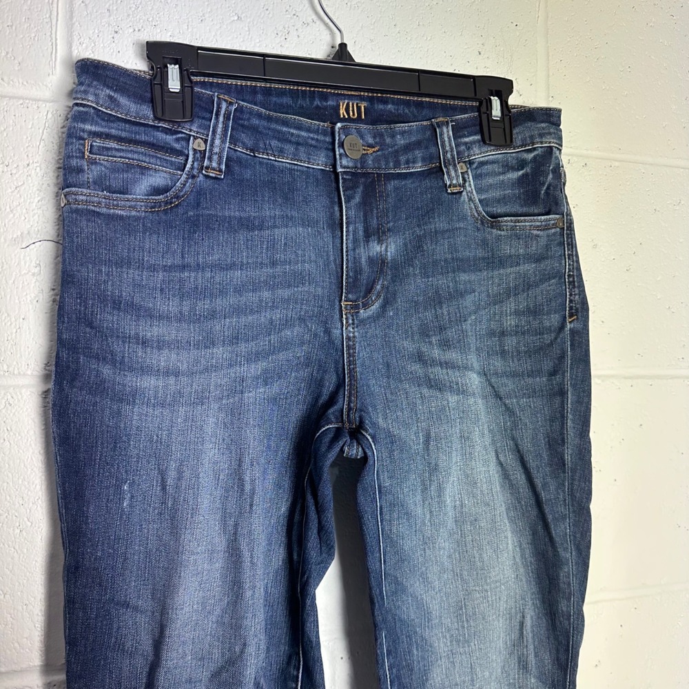 KUT from the Kloth Toothpick Skinny Jeans Blue Medium Wash Size 8